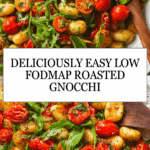 Low FODMAP Roasted Gnocchi With Tomatoes, Basil & Arugula Recipe
