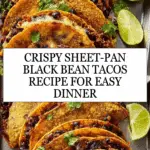 Crispy Sheet-Pan Black Bean Tacos Recipe