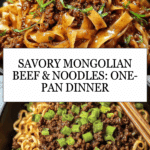 Mongolian Ground Beef Noodles Recipe