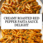 Easy Roasted Red Pepper Pasta Sauce (Creamy Recipe) Recipe