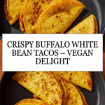 Crispy Buffalo White Bean Tacos (Vegan) Recipe
