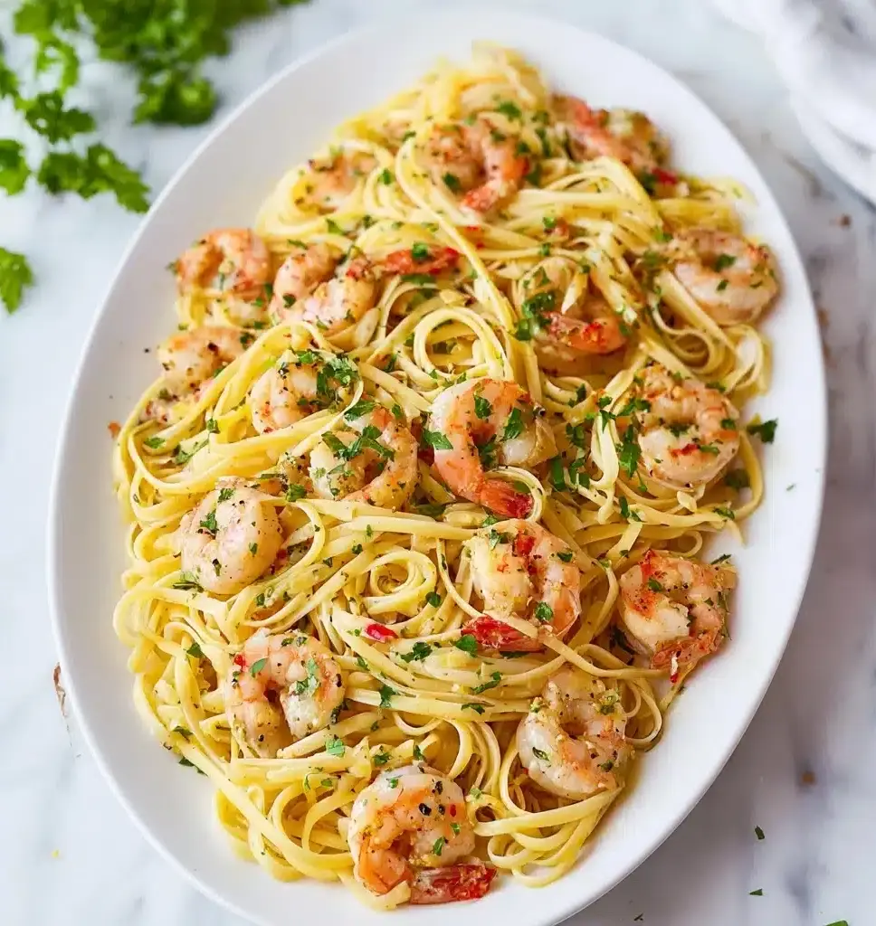 Shrimp Scampi Linguini Recipe - Recipe Image