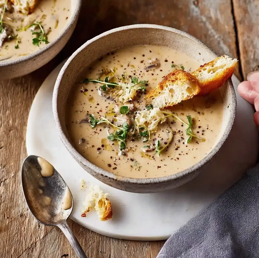 Creamy Mushroom Soup Recipe - Recipe Image