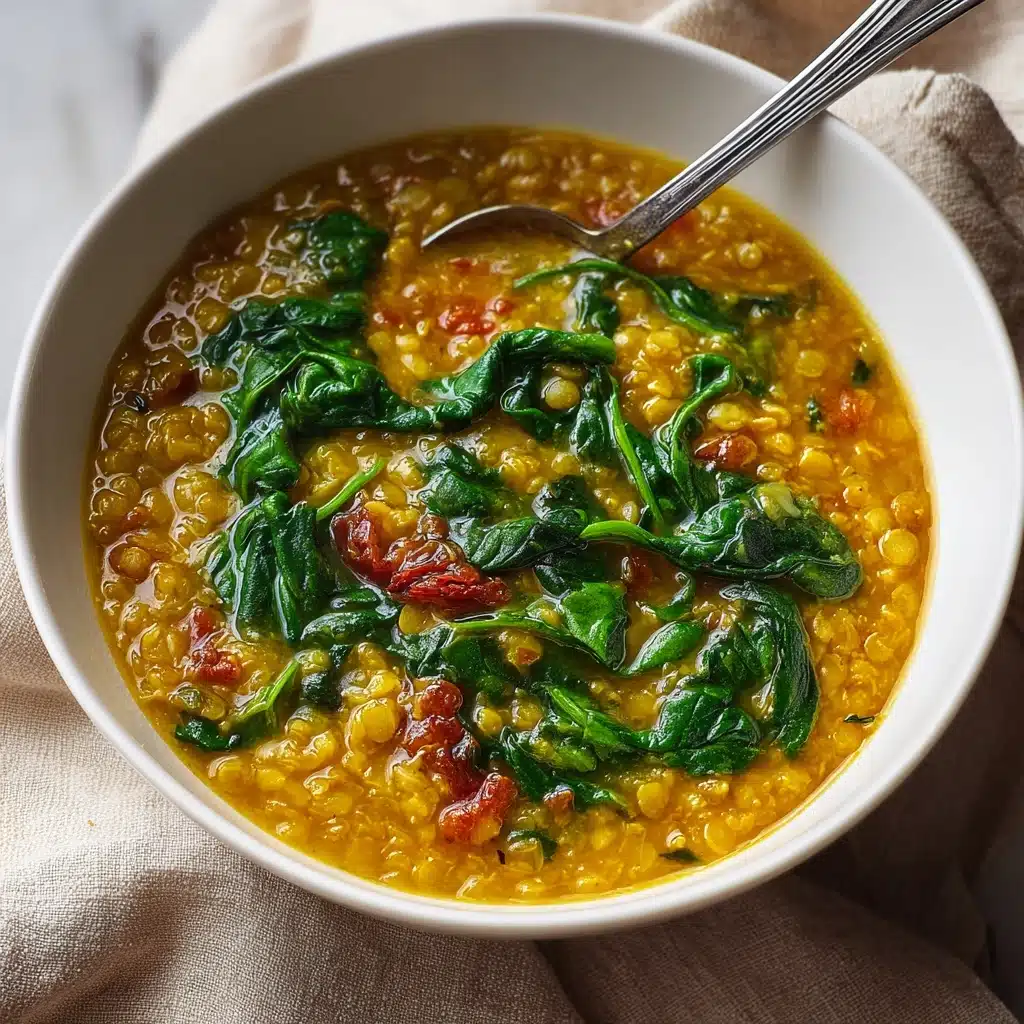 Curried Lentil Soup With Spinach Recipe - Recipe Image