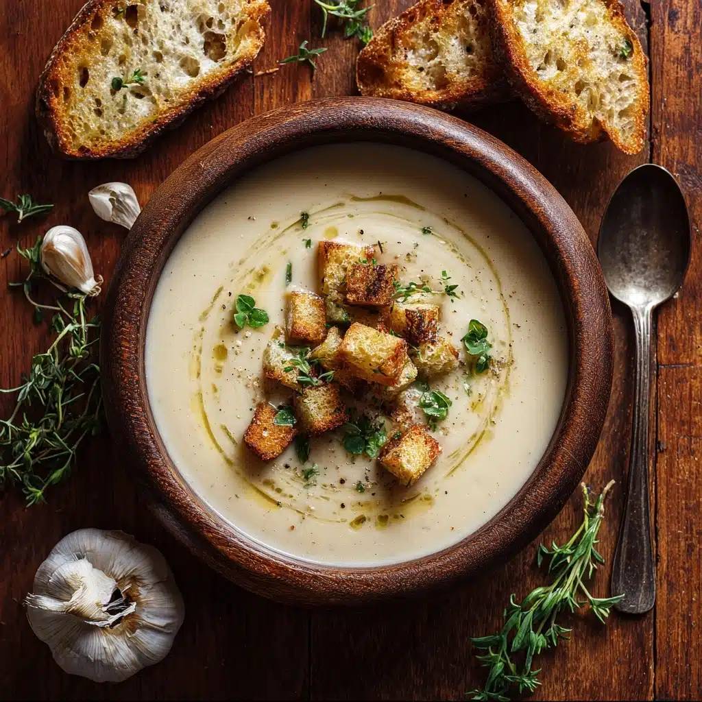 Roasted Garlic Potato Soup Recipe - Recipe Image