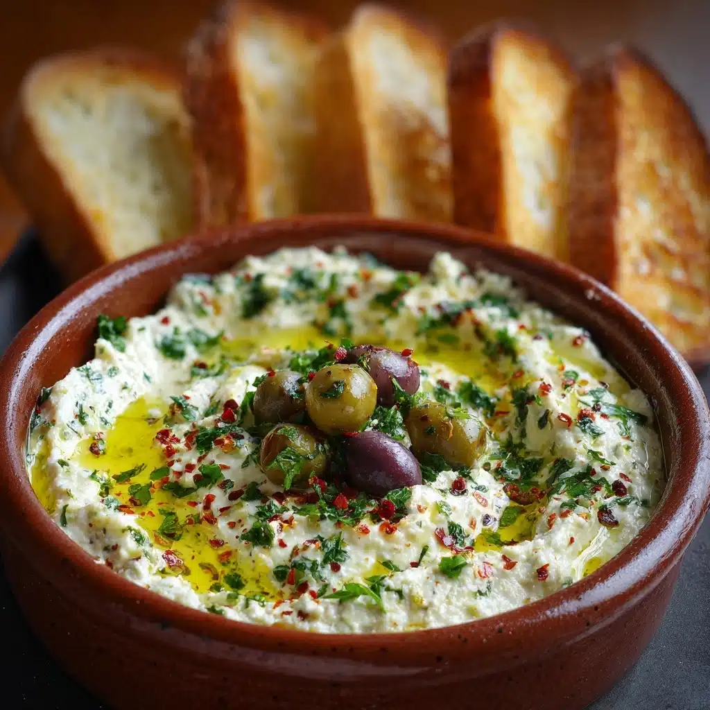 Green Olive and Feta Cheese Dip Recipe - Recipe Image