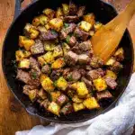 Crockpot Loaded Steak and Potato Bake Recipe