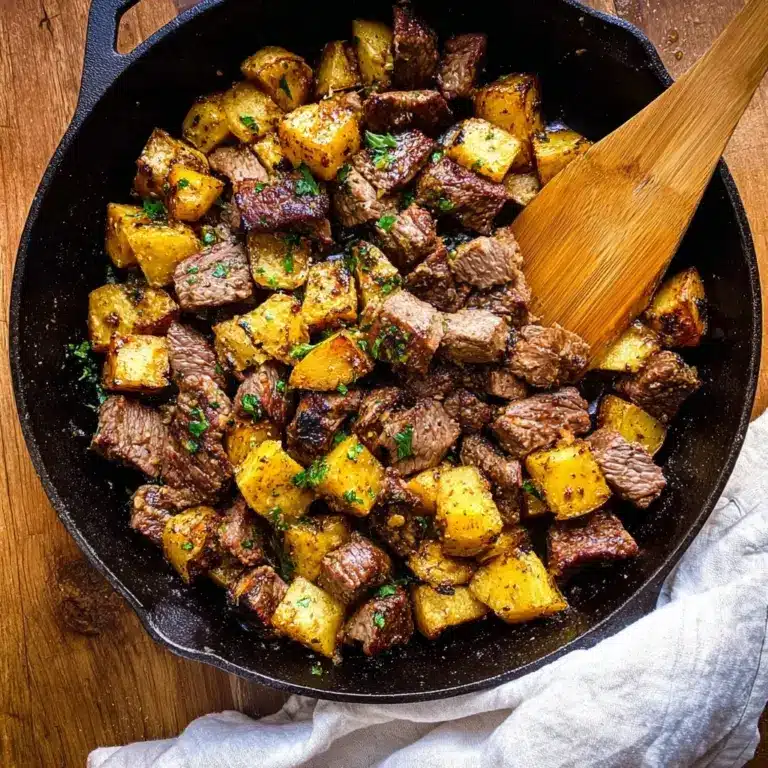 Crockpot Loaded Steak and Potato Bake Recipe