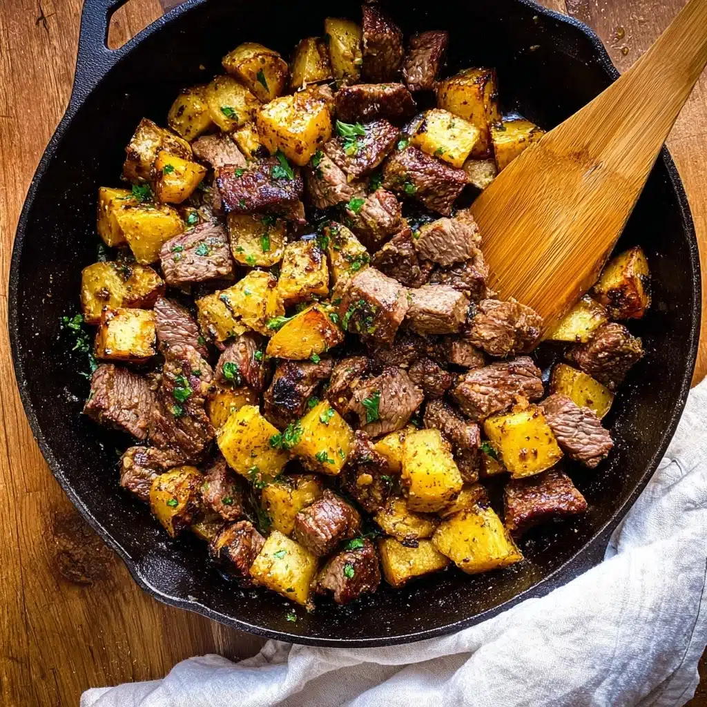 Crockpot Loaded Steak and Potato Bake Recipe - Recipe Image