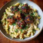 Garlic Butter Chicken Bites with Creamy Parmesan Pasta Recipe