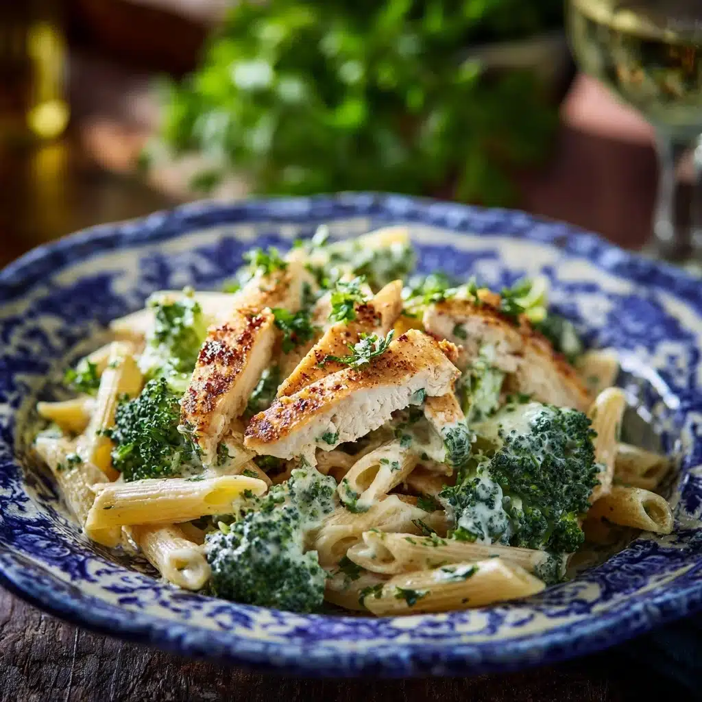 Creamy Broccoli and Chicken Penne Recipe - Recipe Image