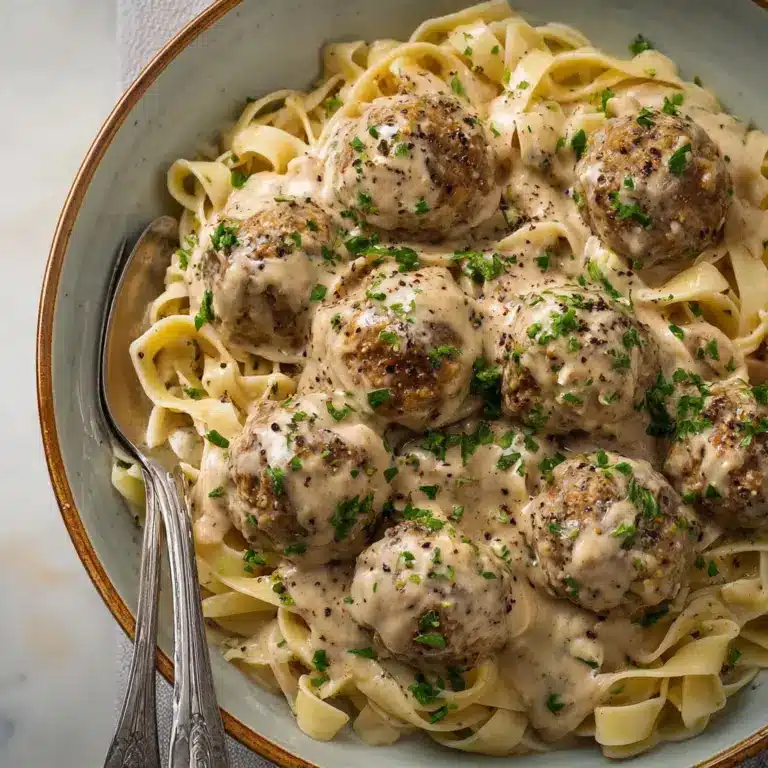 lls served over creamy Parmesan linguine Recipe