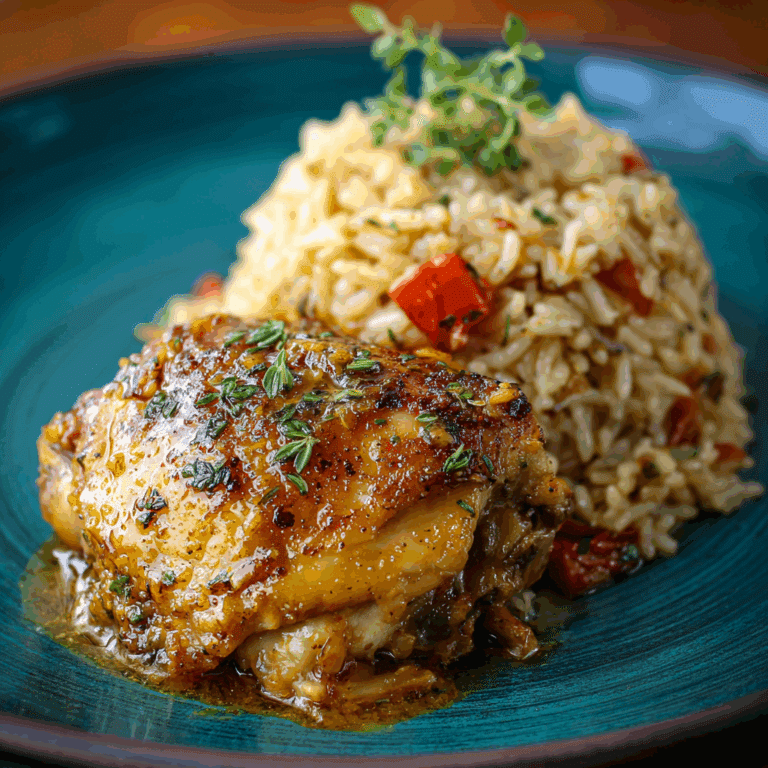 Savory Southern-Style Smothered Chicken and Rice Recipe