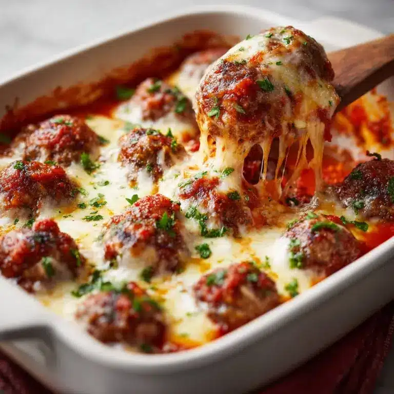 eatball Casserole with Cheese and Sauce! Recipe