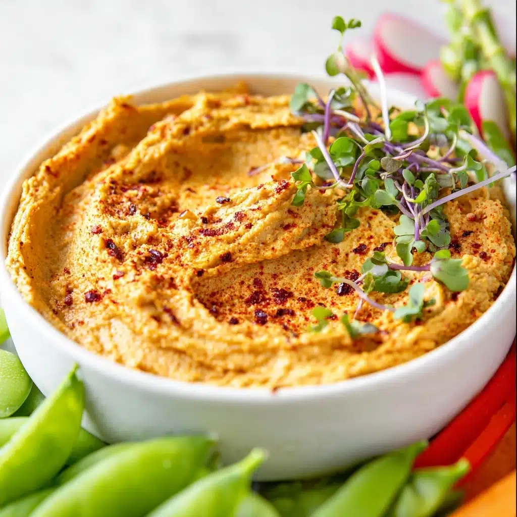 Easy Roasted Vegetable Hummus Recipe - Recipe Image