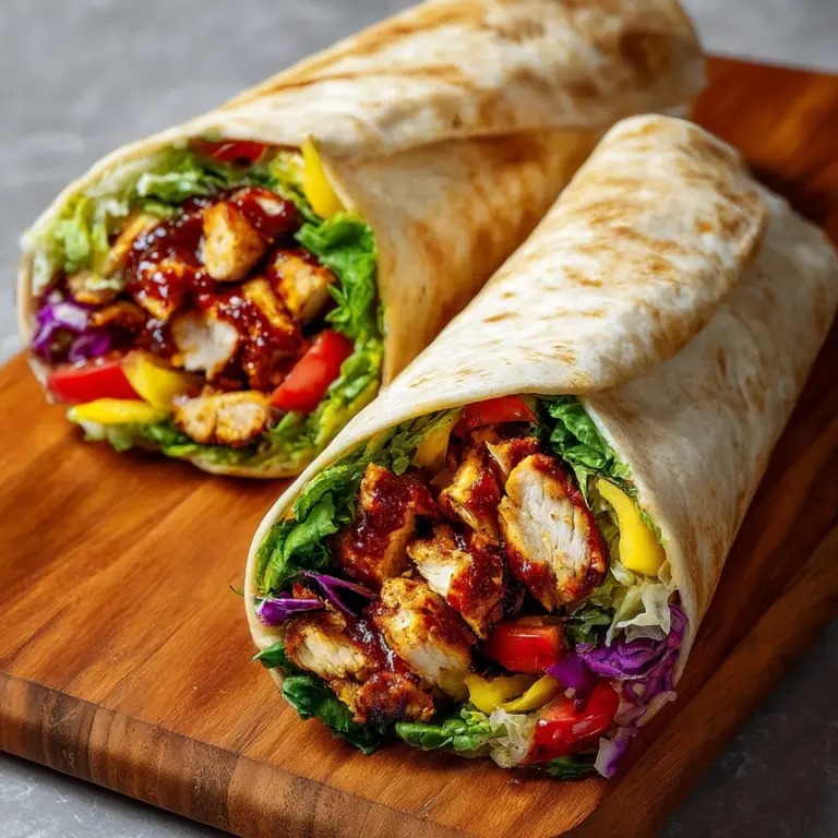 Honey Bbq Chicken Wraps Recipe