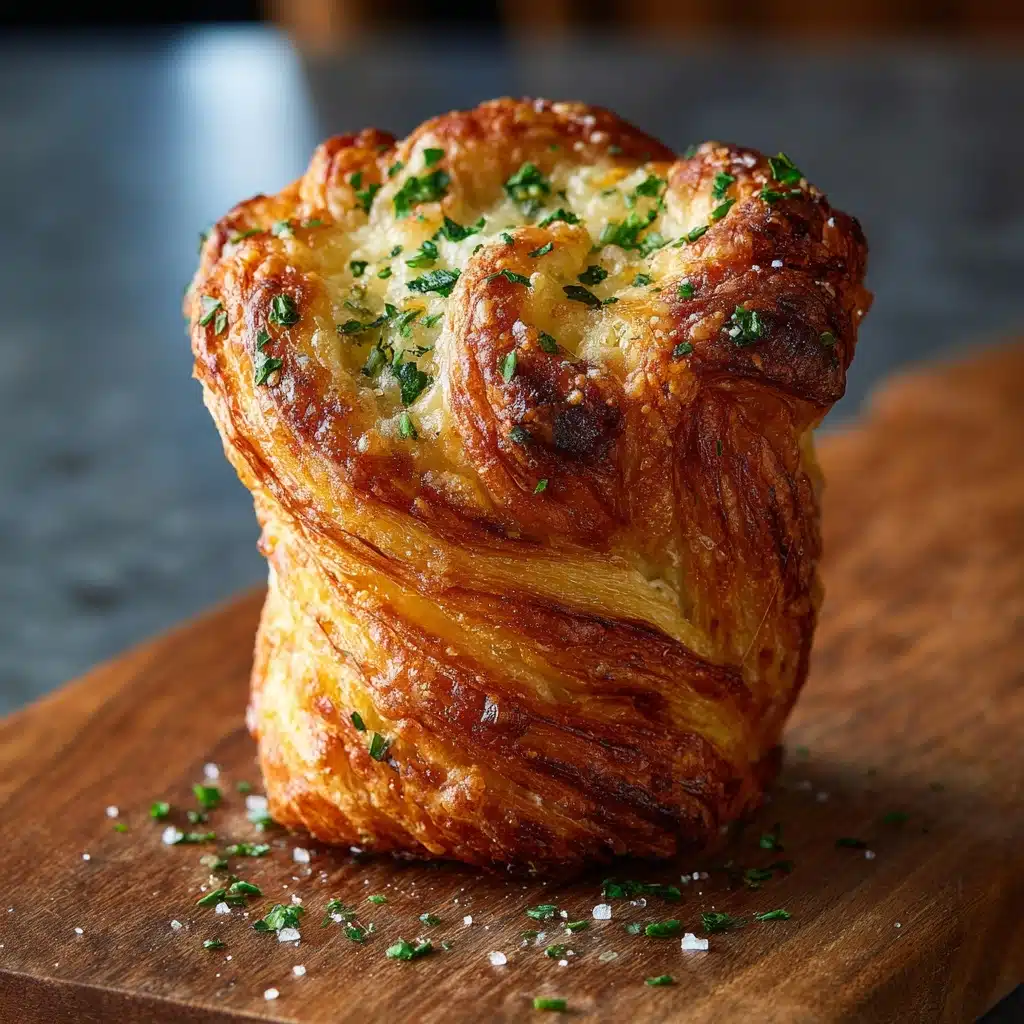 Cheesy Garlic Cruffin Recipe