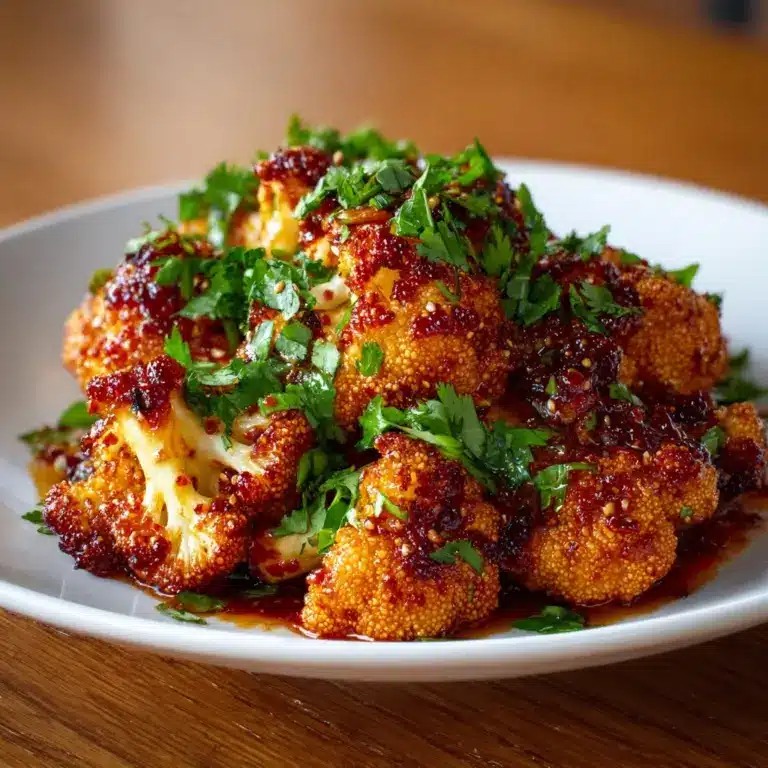 Sweet and Spicy Baked Cauliflower Recipe