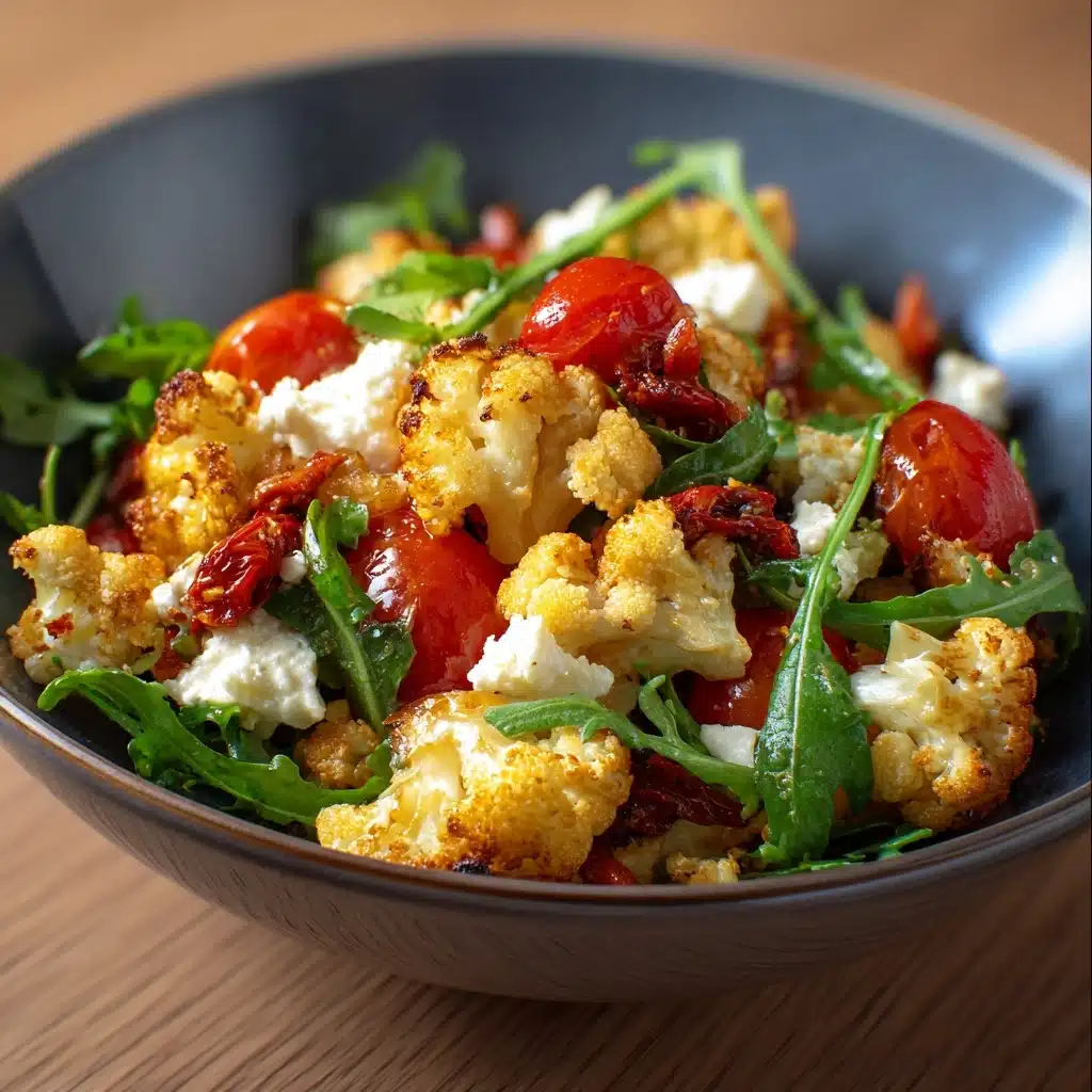 Mediterranean Cauliflower Salad - light meal or side salad Recipe - Recipe Image
