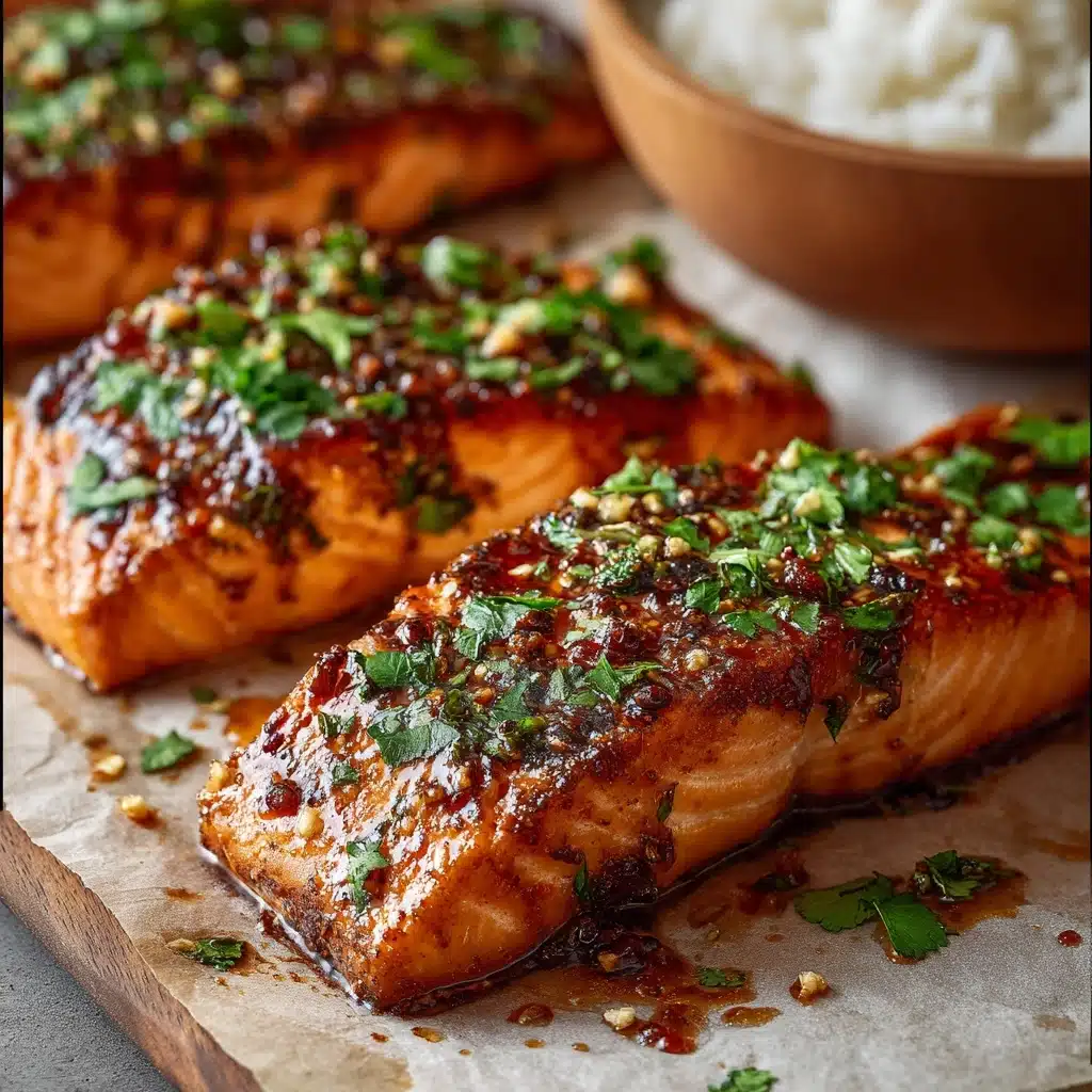 HONEY GARLIC SALMON Recipe - Recipe Image