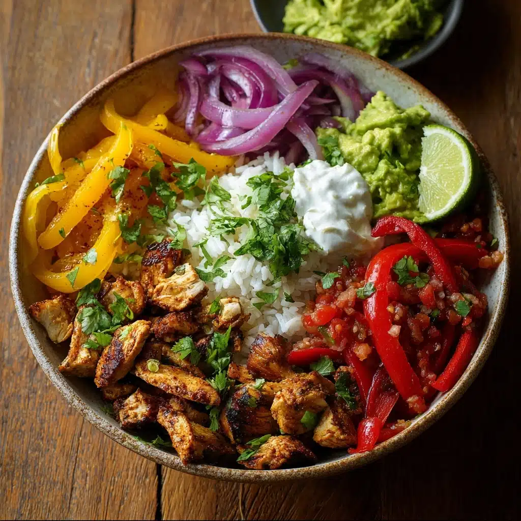 Chicken Fajita Burrito Bowl Recipe
