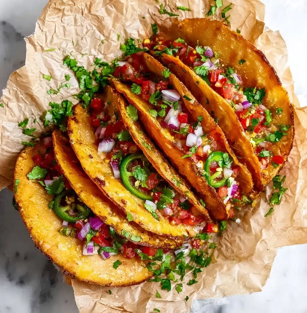 Cheesy Potato Tacos (Tacos de Papa) Recipe