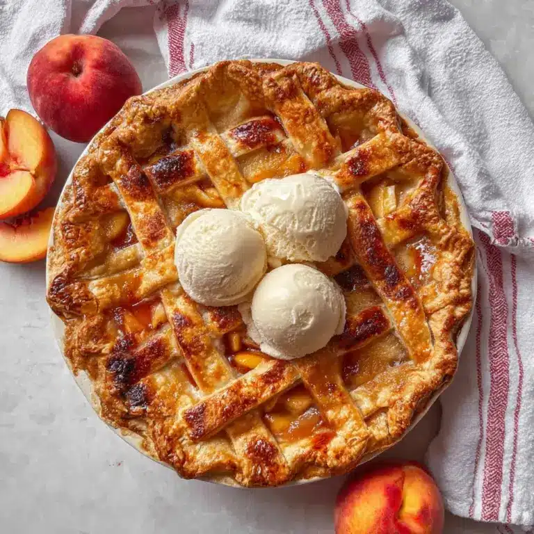 Summer Peach Pie Recipe