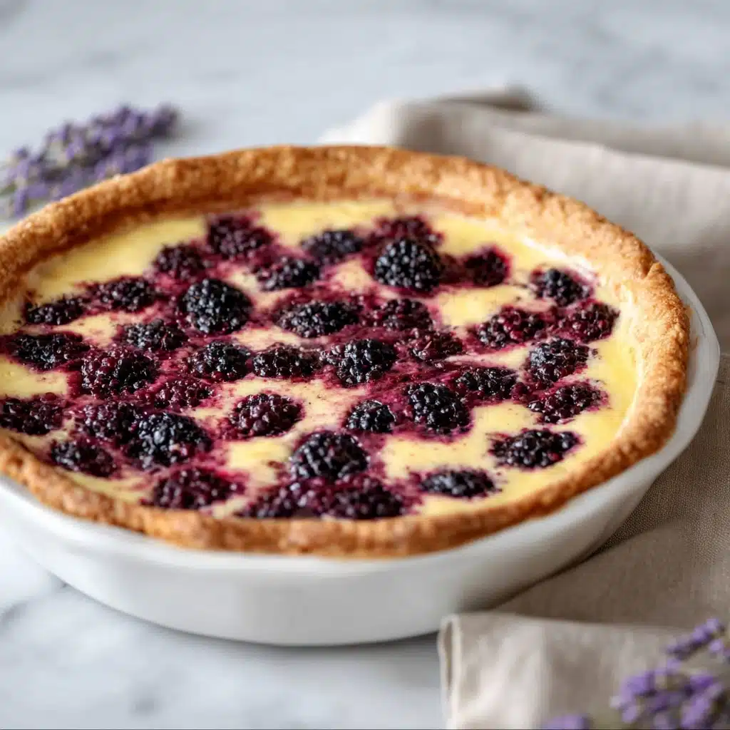 Blackberry Lavender Custard Tart Recipe - Recipe Image