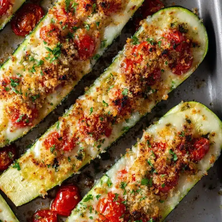 Bruschetta Quinoa Zucchini Boats Recipe
