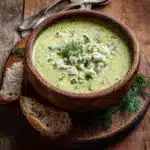 Roasted Zucchini Soup With Feta And Dill Recipe