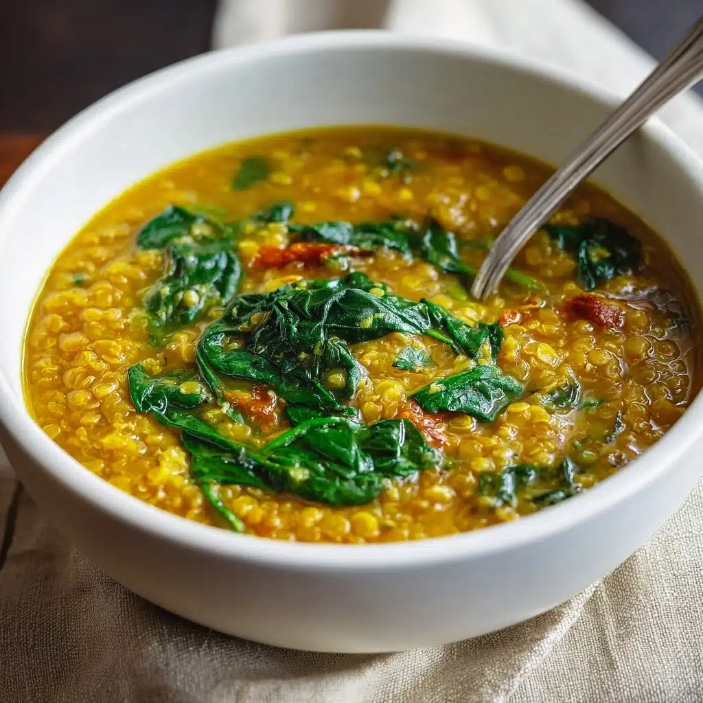 Curried Lentil Soup With Spinach Recipe - Recipe Image