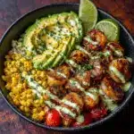 Corn Salsa & Creamy Garlic Sauce Recipe