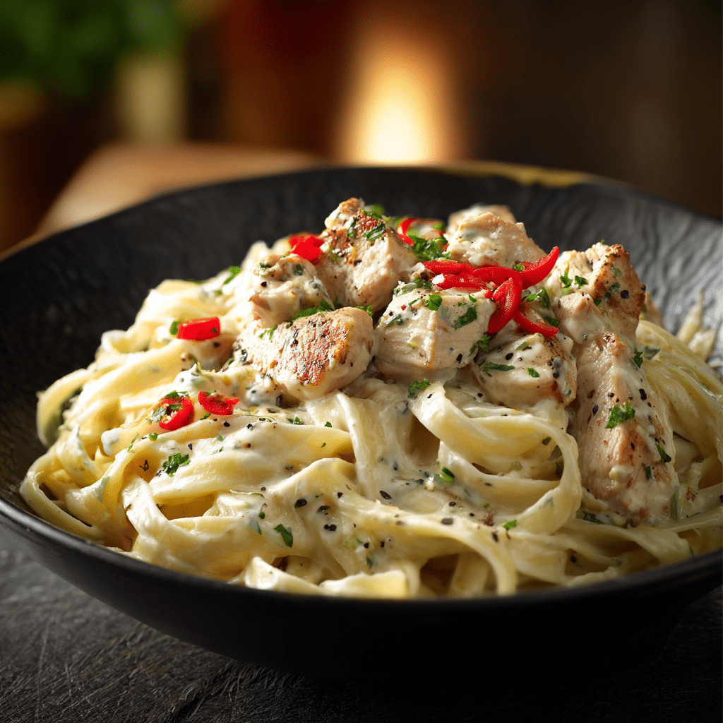 Chicken Fettuccine Alfredo Recipe - Recipe Image