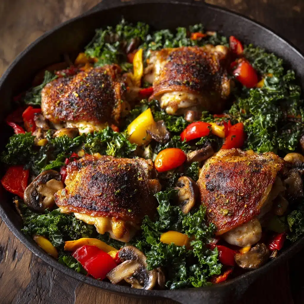 Healthy Chicken and Vegetables Skillet Recipe - Recipe Image