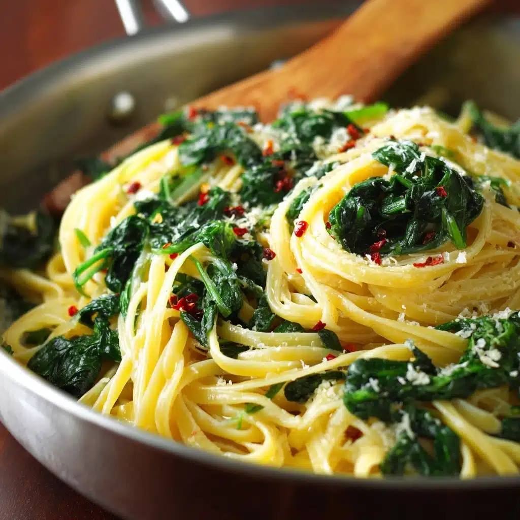 Quick Spinach Pasta Recipe - Recipe Image