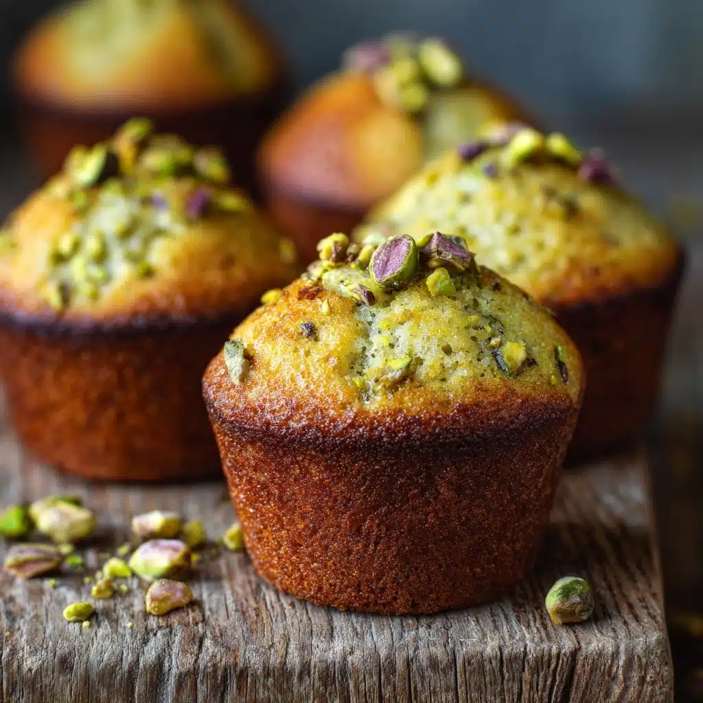 Easy Bakery Style Pistachio Muffins Recipe - Recipe Image