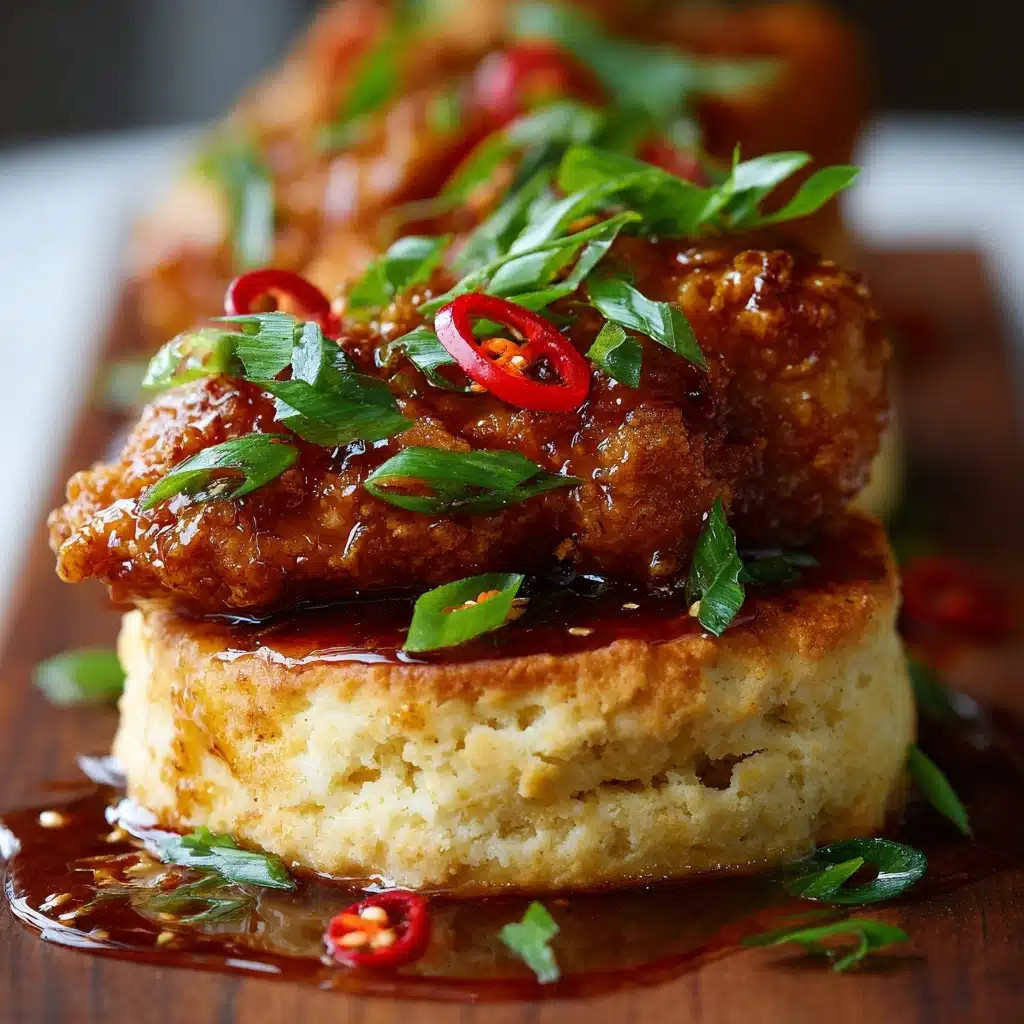 Hot Honey Chicken Biscuits Recipe - Recipe Image