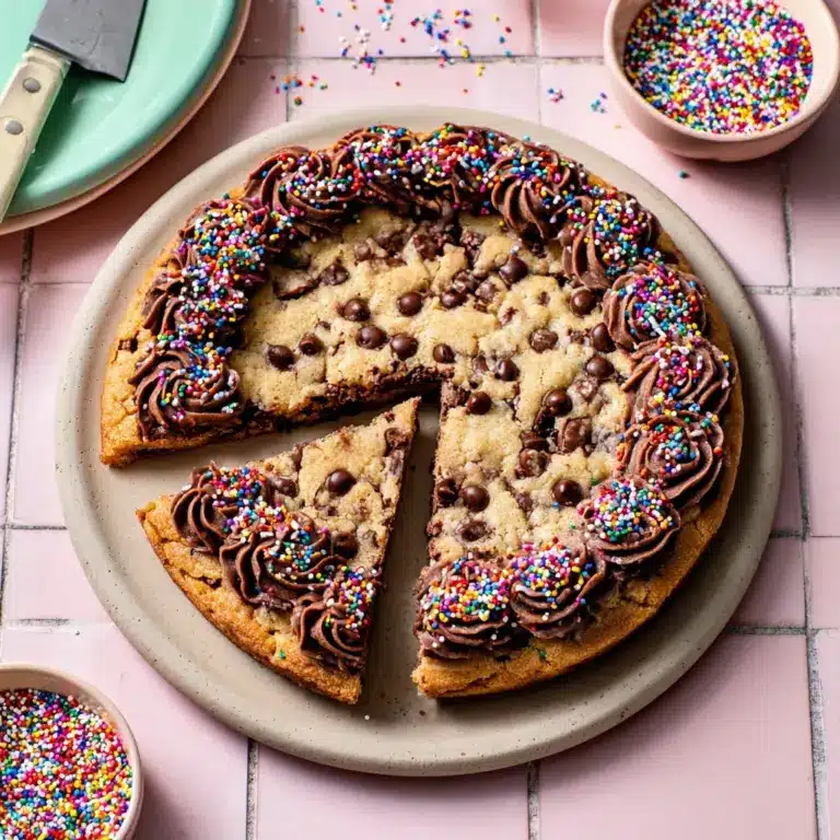 Easy Homemade Chocolate Chip Cookie Cake Recipe