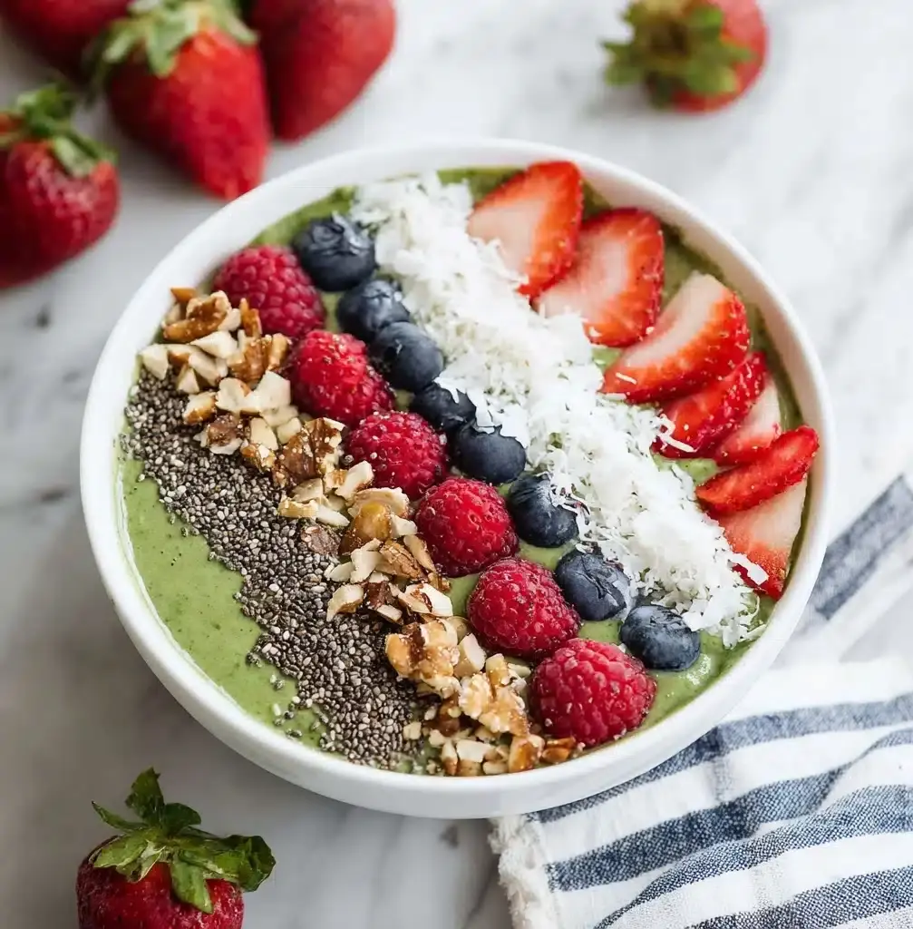 Supercharged Green Smoothie Bowl Recipe - Recipe Image