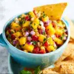 Grilled Corn and Bell Pepper Mango Salsa Recipe