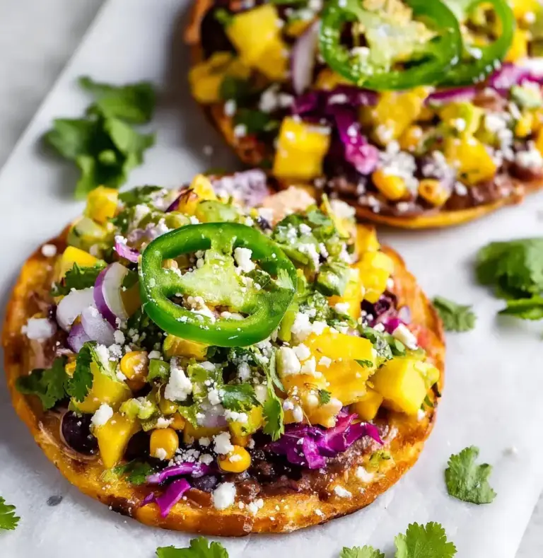 stadas with Cabbage Slaw and Mango Salsa Recipe