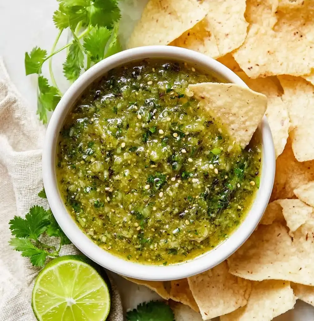 Roasted Tomatillo Salsa Verde Recipe - Recipe Image