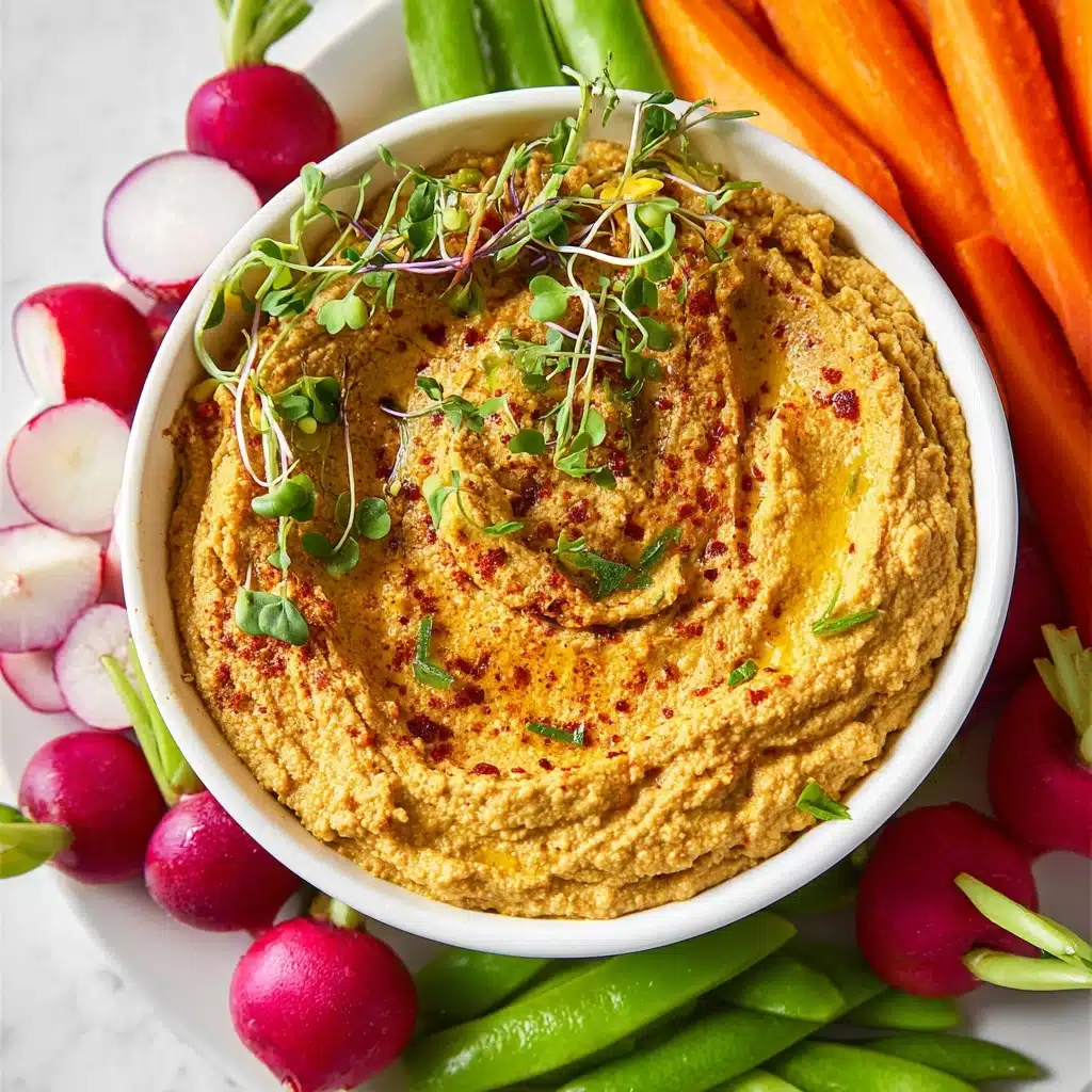 Easy Roasted Vegetable Hummus Recipe