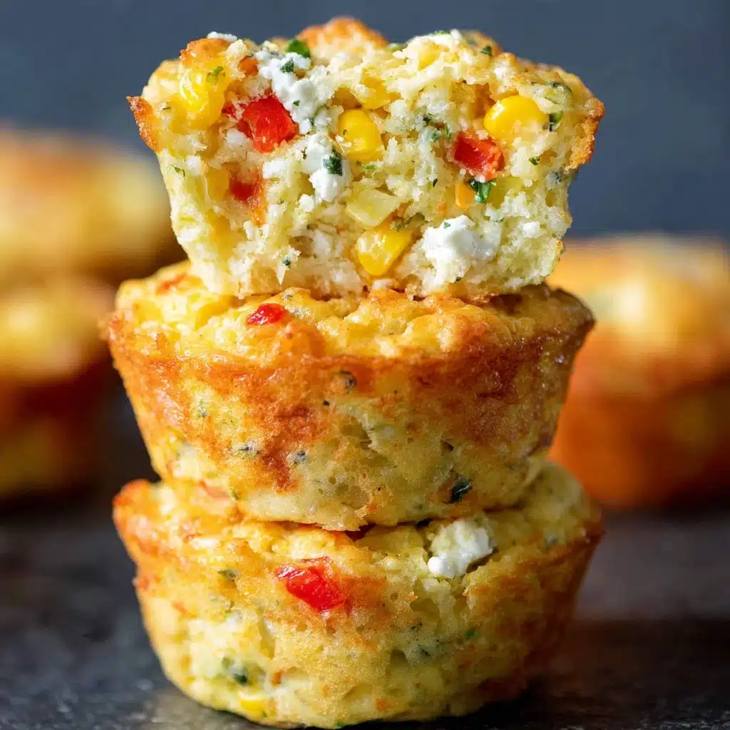 Savory Cheese and Veggie Muffins Recipe - Recipe Image