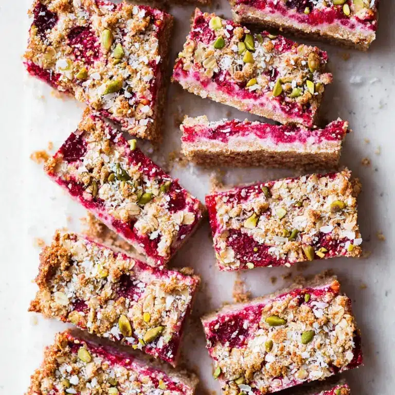 Healthy Raspberry Coconut Granola Bars Recipe