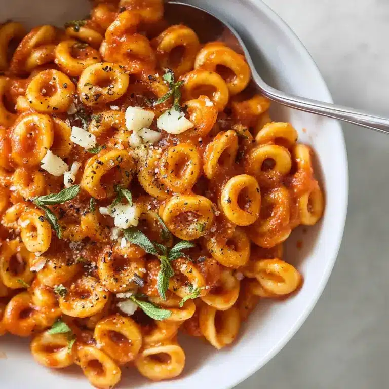 Homemade Spaghettios with Crunchy Manchego Recipe