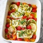 Lemon Herb Butter Baked Cod Recipe