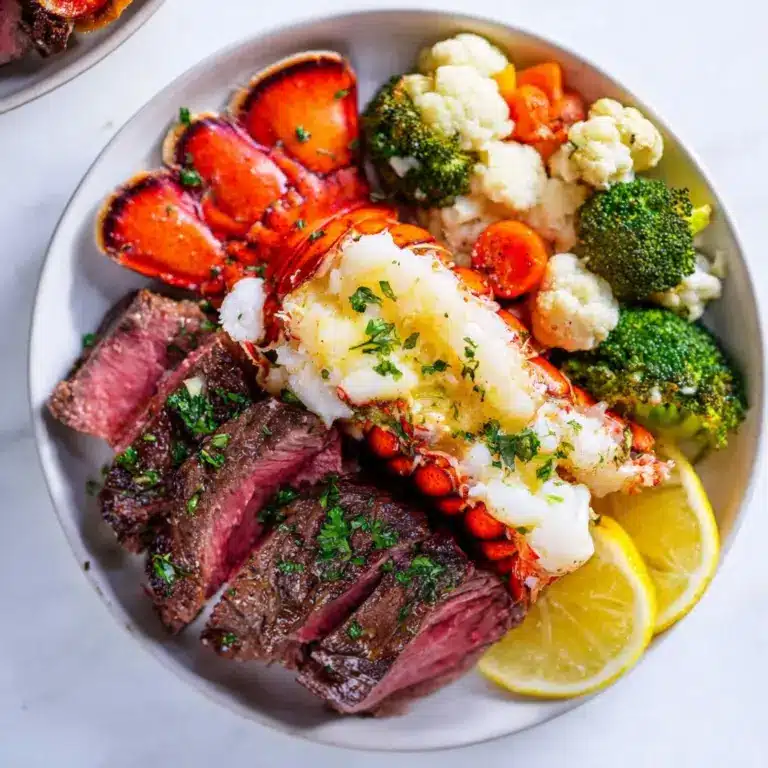 Surf and Turf Steak and Lobster Tail For Two Recipe