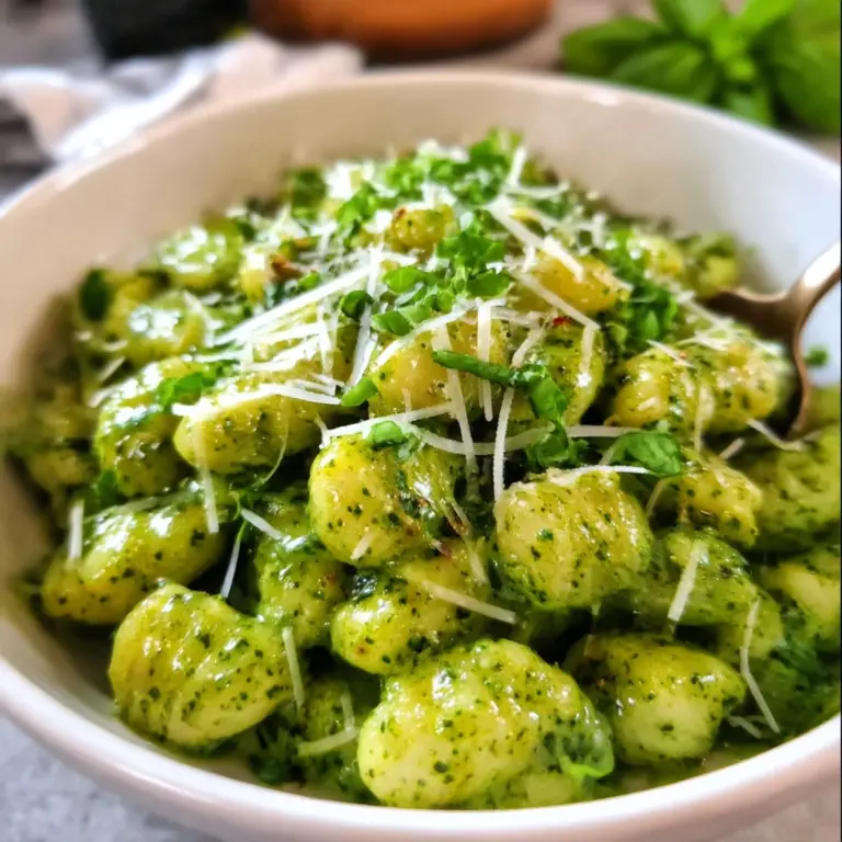 Creamy Kale Pesto Gnocchi Recipe