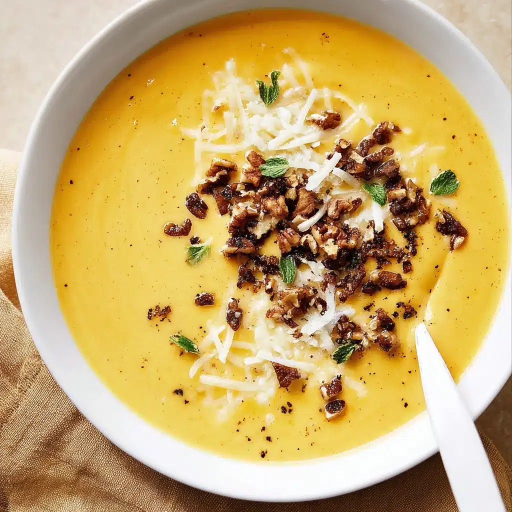 Pumpkin Soup with Walnut Crispies Recipe